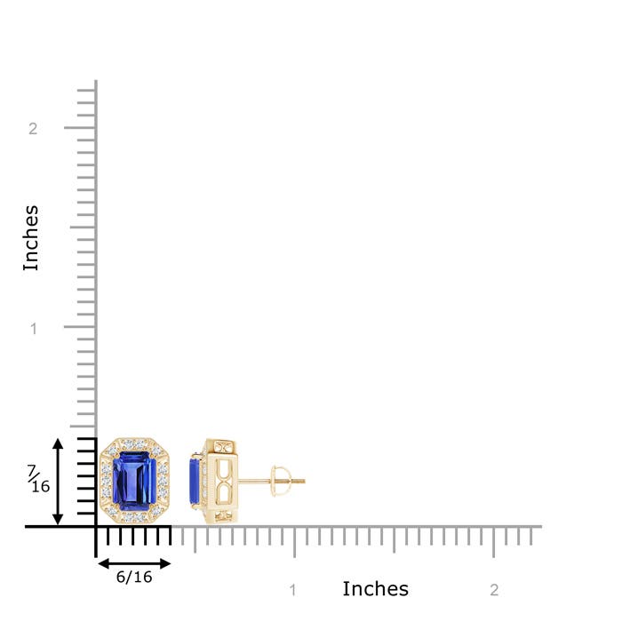 AAA - Tanzanite / 2.22 CT / 14 KT Yellow Gold