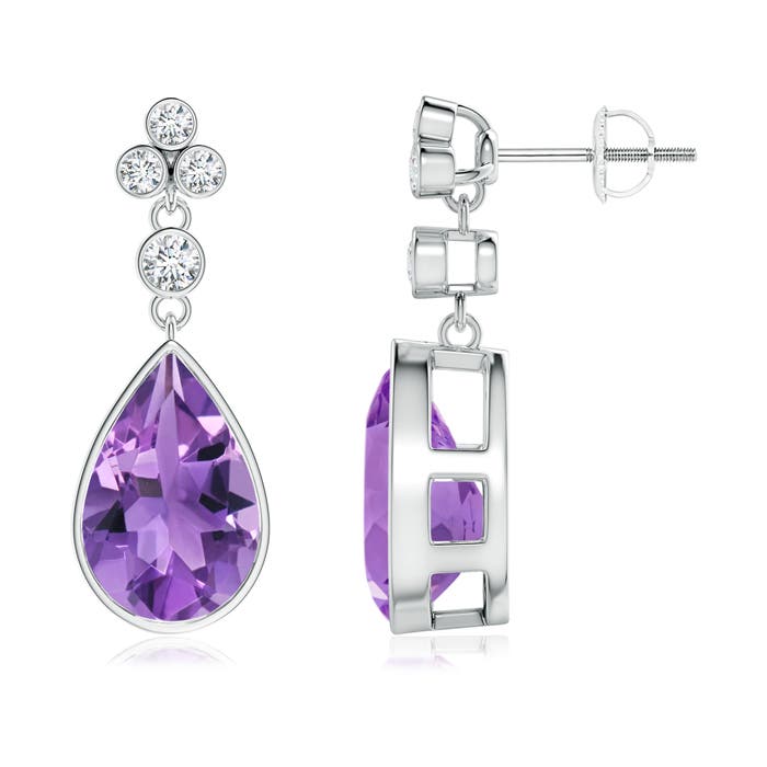 AA - Amethyst / 5.51 CT / 14 KT White Gold