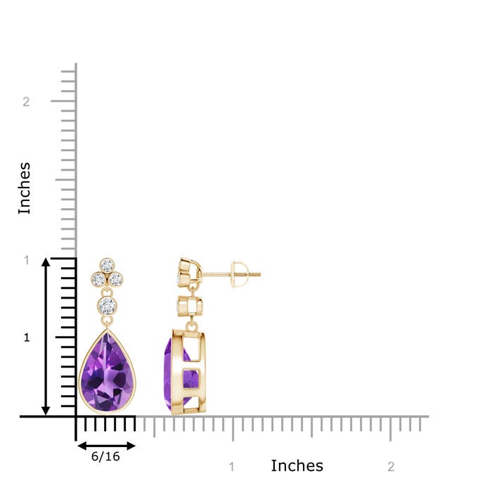 AAA - Amethyst / 5.51 CT / 14 KT Yellow Gold