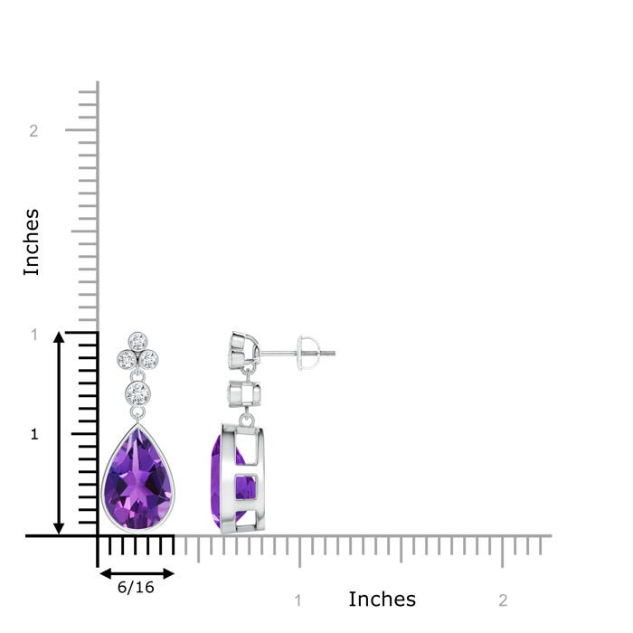 AAAA - Amethyst / 5.51 CT / 14 KT White Gold