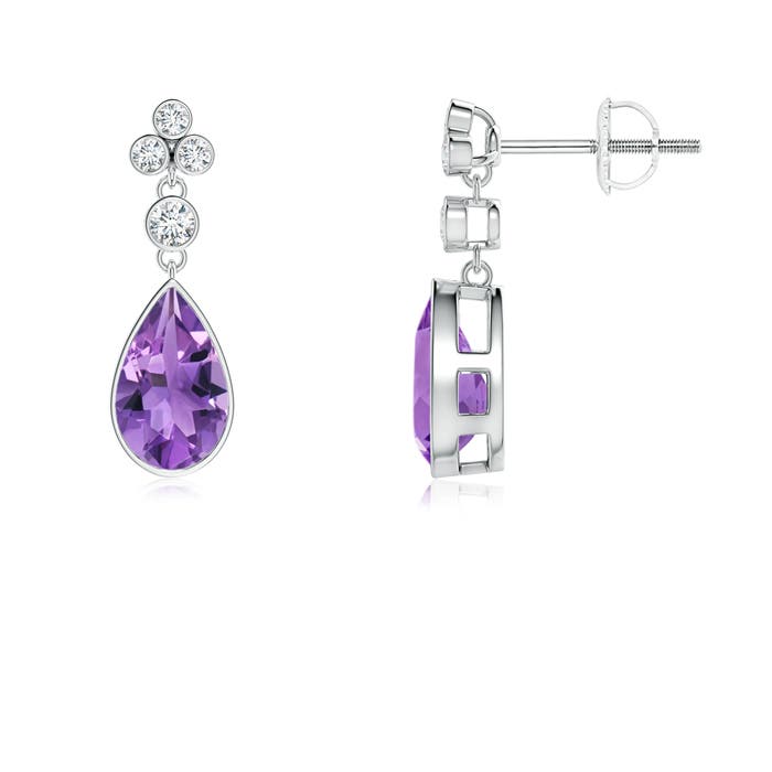 AA - Amethyst / 1.55 CT / 14 KT White Gold