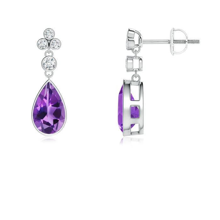 AAA - Amethyst / 1.55 CT / 14 KT White Gold