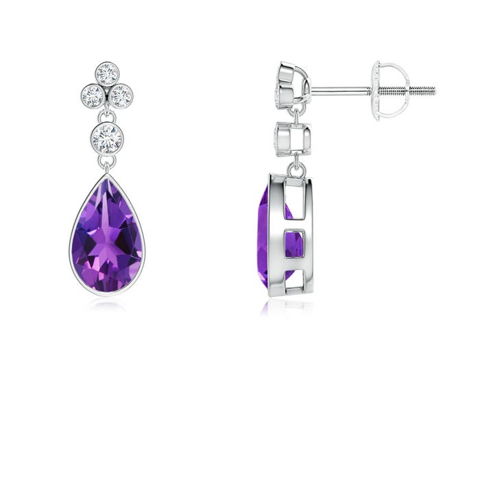 AAAA - Amethyst / 1.55 CT / 14 KT White Gold