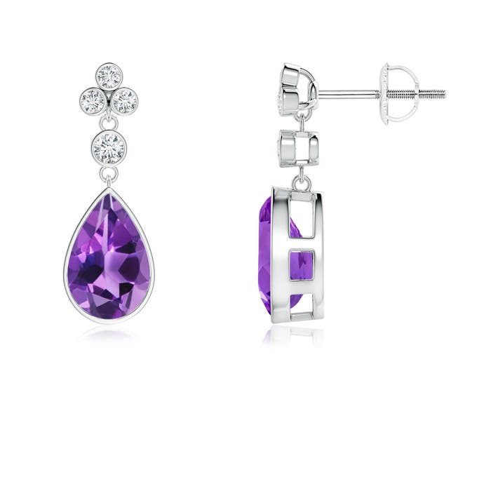 AAA - Amethyst / 2.31 CT / 14 KT White Gold