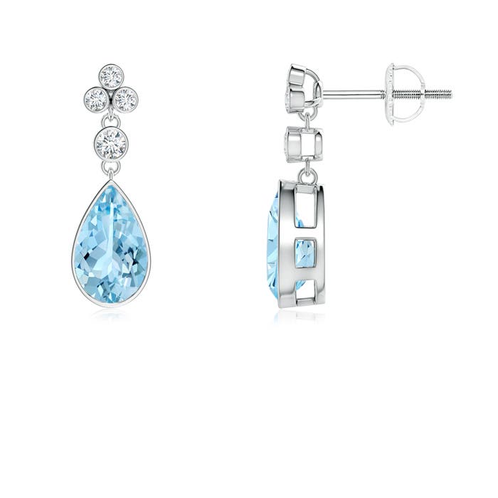 AAAA - Aquamarine / 1.45 CT / 14 KT White Gold