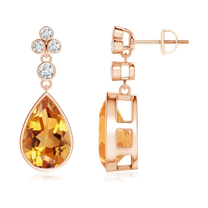 AA - Citrine / 5.01 CT / 14 KT Rose Gold