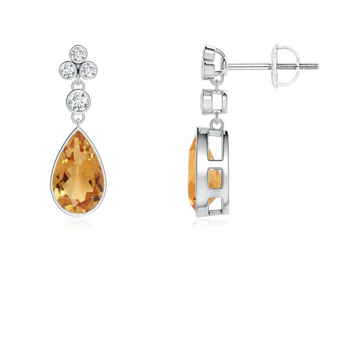 A - Citrine / 1.75 CT / 14 KT White Gold