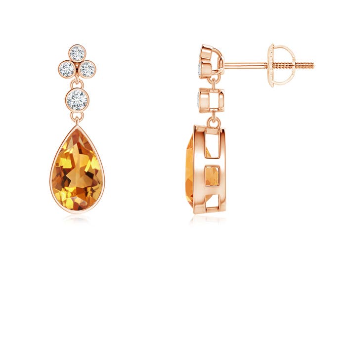 AA - Citrine / 1.75 CT / 14 KT Rose Gold