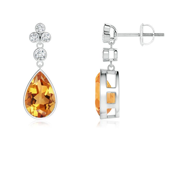 AA - Citrine / 2.61 CT / 14 KT White Gold