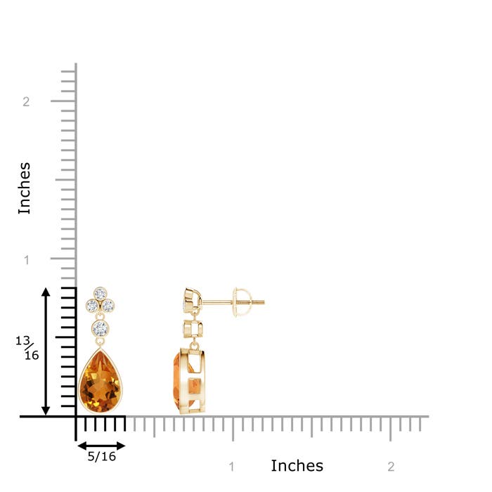 AAA - Citrine / 2.61 CT / 14 KT Yellow Gold