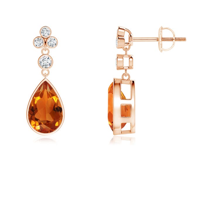 AAAA - Citrine / 2.61 CT / 14 KT Rose Gold