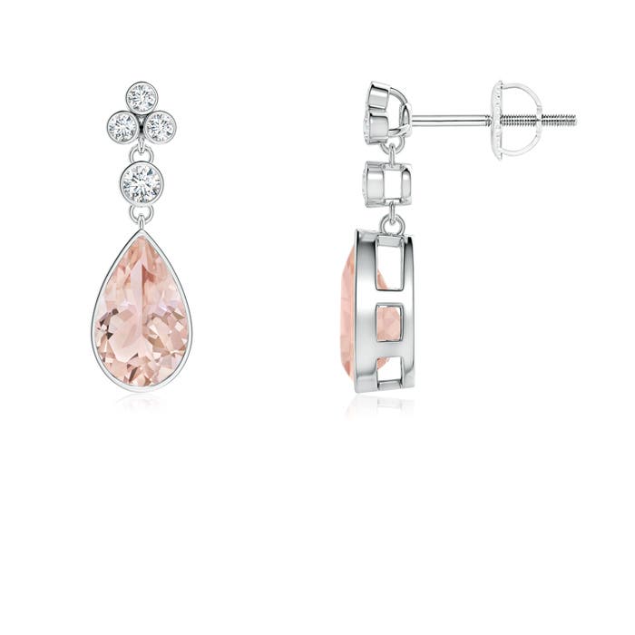 AAA - Morganite / 1.85 CT / 14 KT White Gold