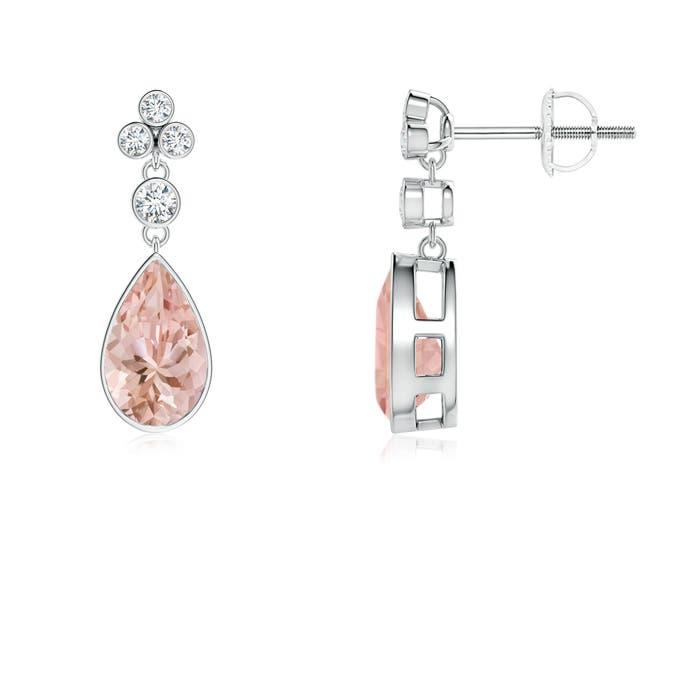 AAAA - Morganite / 1.85 CT / 14 KT White Gold