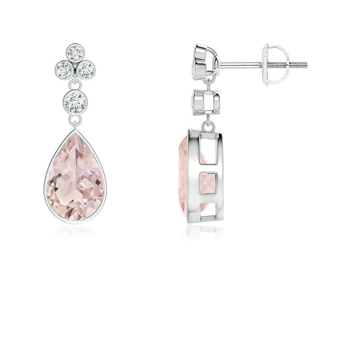 A - Morganite / 2.51 CT / 14 KT White Gold