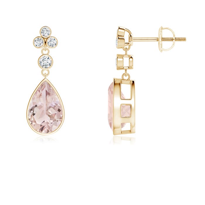 A - Morganite / 2.51 CT / 14 KT Yellow Gold