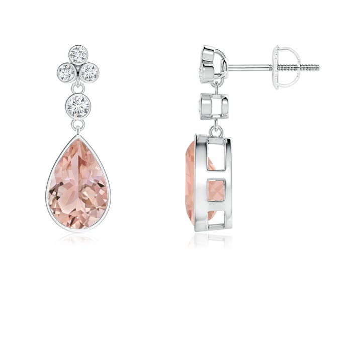 AAA - Morganite / 2.51 CT / 14 KT White Gold