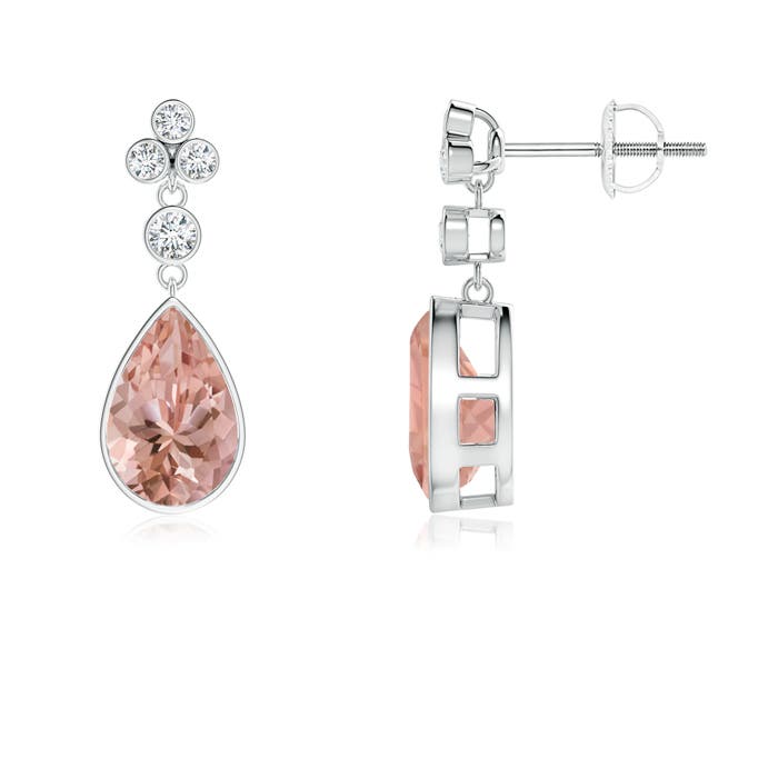 AAAA - Morganite / 2.51 CT / 14 KT White Gold