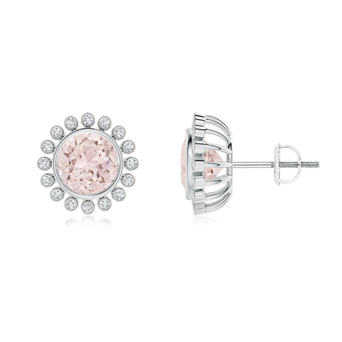 A - Morganite / 2.39 CT / 14 KT White Gold