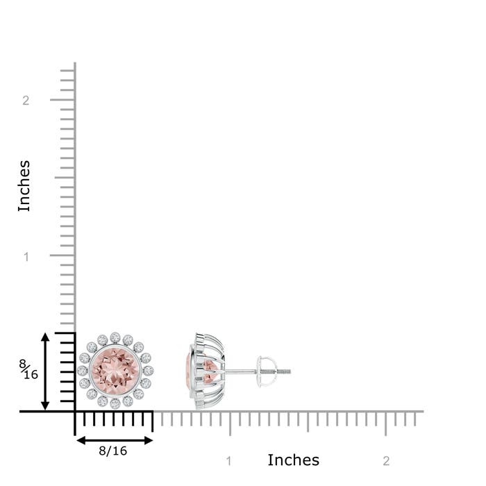 AAAA - Morganite / 2.39 CT / 14 KT White Gold