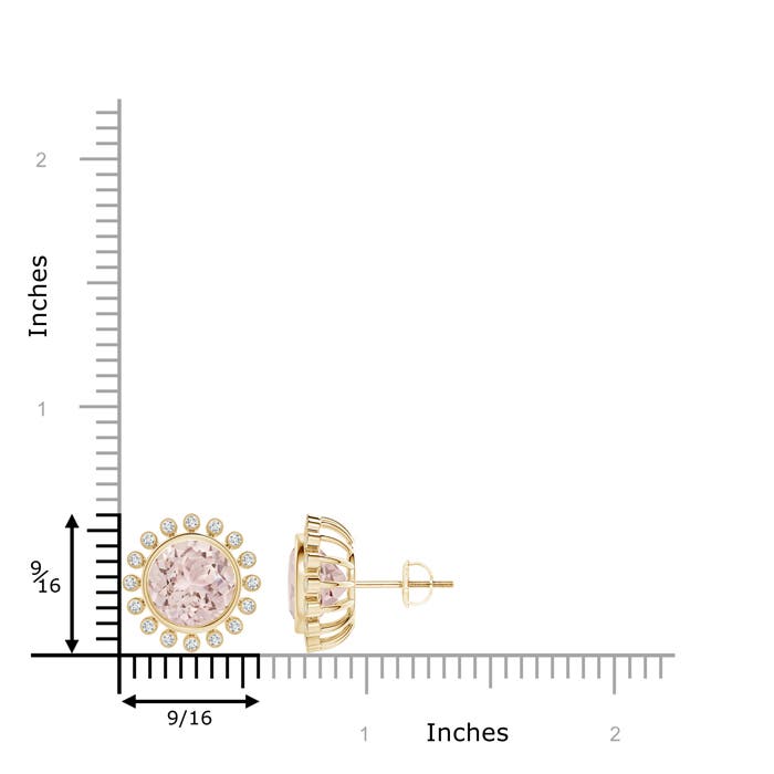 A - Morganite / 3.56 CT / 14 KT Yellow Gold