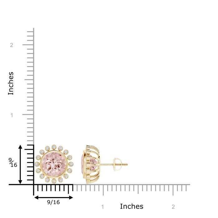 AA - Morganite / 3.56 CT / 14 KT Yellow Gold