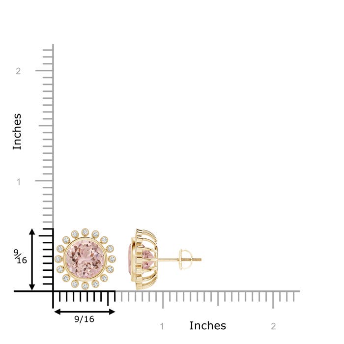 AAA - Morganite / 3.56 CT / 14 KT Yellow Gold