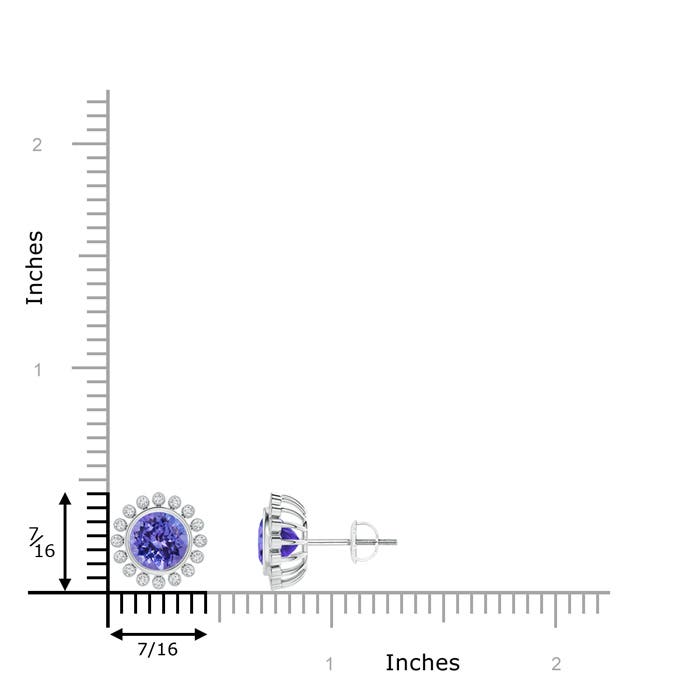 AA - Tanzanite / 1.96 CT / 14 KT White Gold