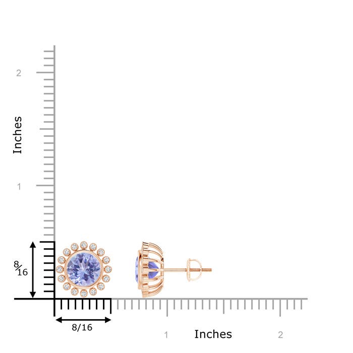 A - Tanzanite / 3.09 CT / 14 KT Rose Gold