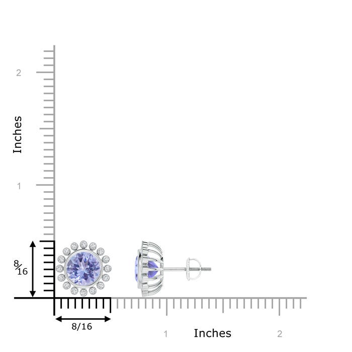 A - Tanzanite / 3.09 CT / 14 KT White Gold