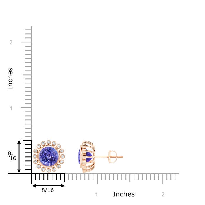 AA - Tanzanite / 3.09 CT / 14 KT Rose Gold