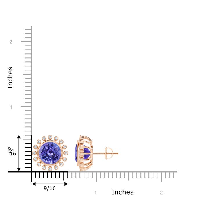 AA - Tanzanite / 3.86 CT / 14 KT Rose Gold