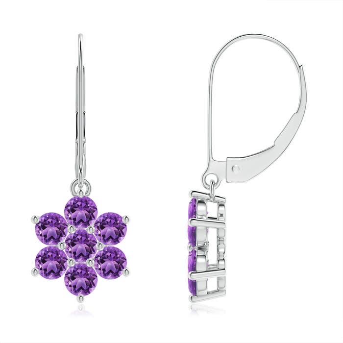 AA - Amethyst / 1.4 CT / 14 KT White Gold