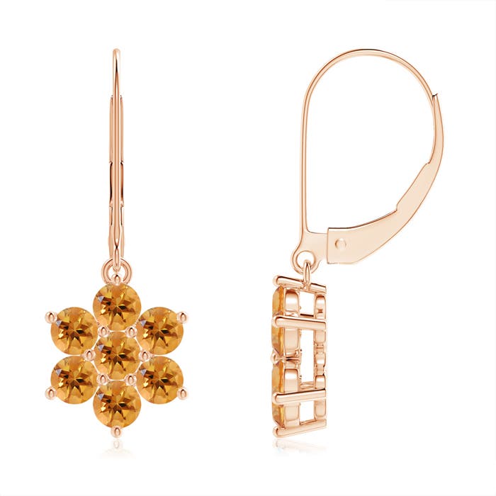 AA - Citrine / 1.4 CT / 14 KT Rose Gold