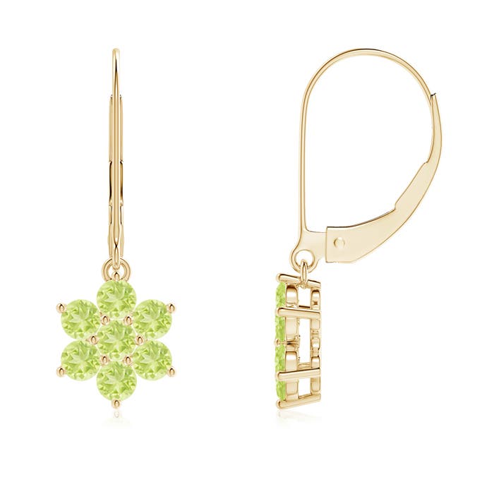 A - Peridot / 0.98 CT / 14 KT Yellow Gold