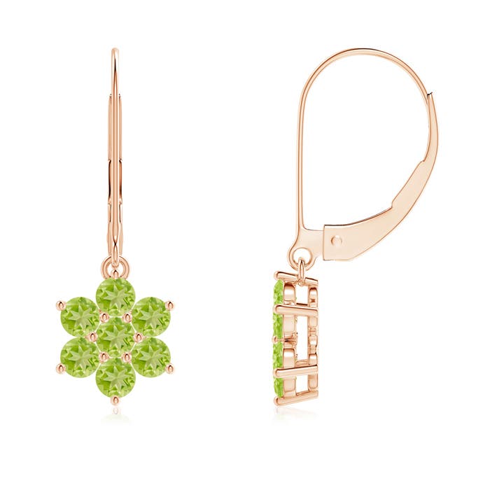 AA - Peridot / 0.98 CT / 14 KT Rose Gold