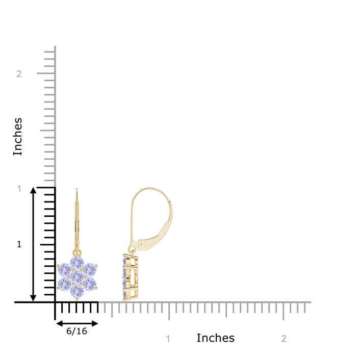 A - Tanzanite / 1.4 CT / 14 KT Yellow Gold