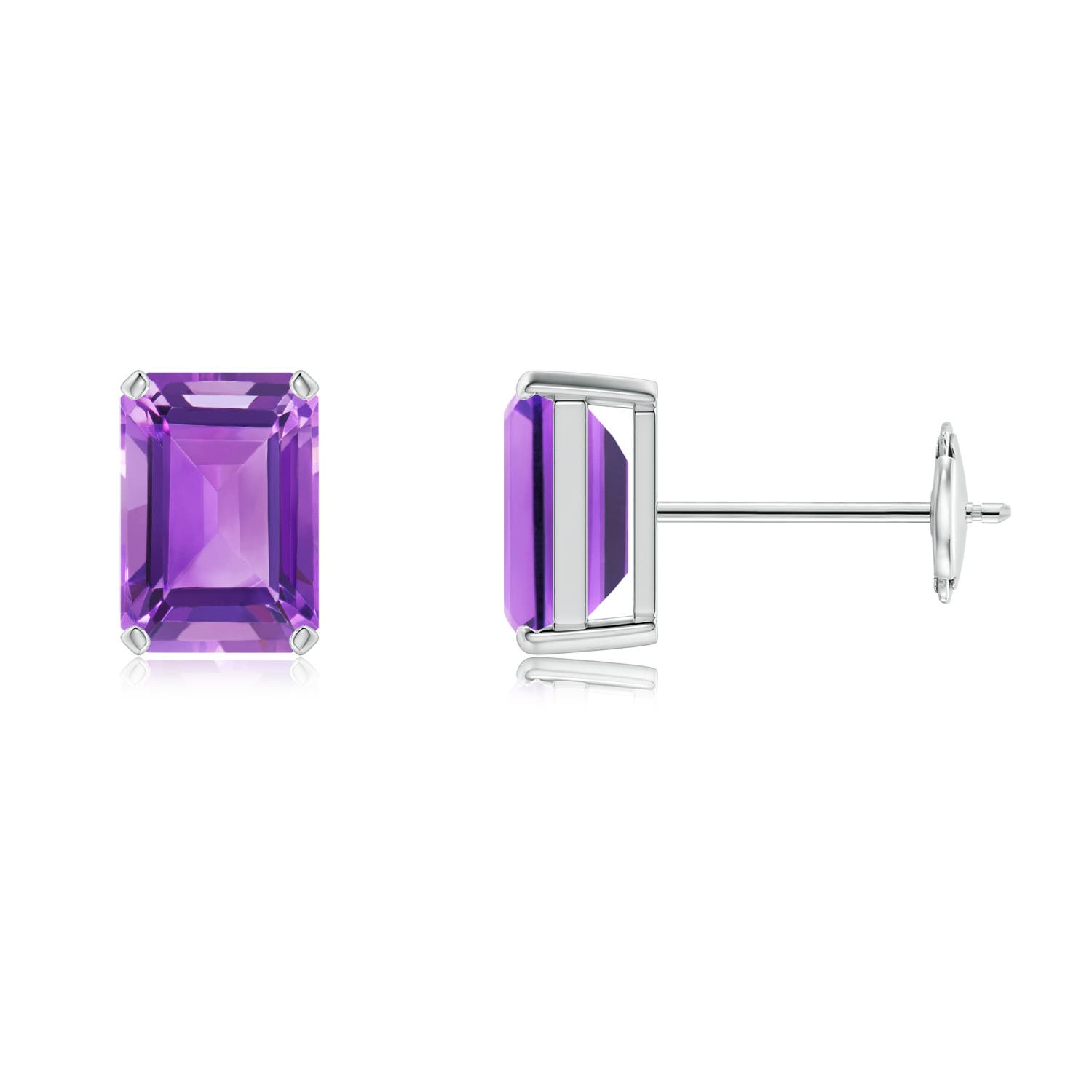 AA - Amethyst / 1.8 CT / 14 KT White Gold