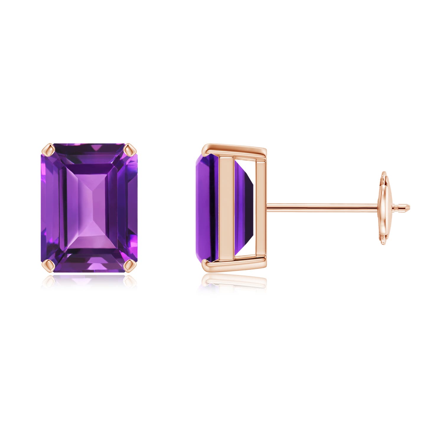 AAAA - Amethyst / 3 CT / 14 KT Rose Gold