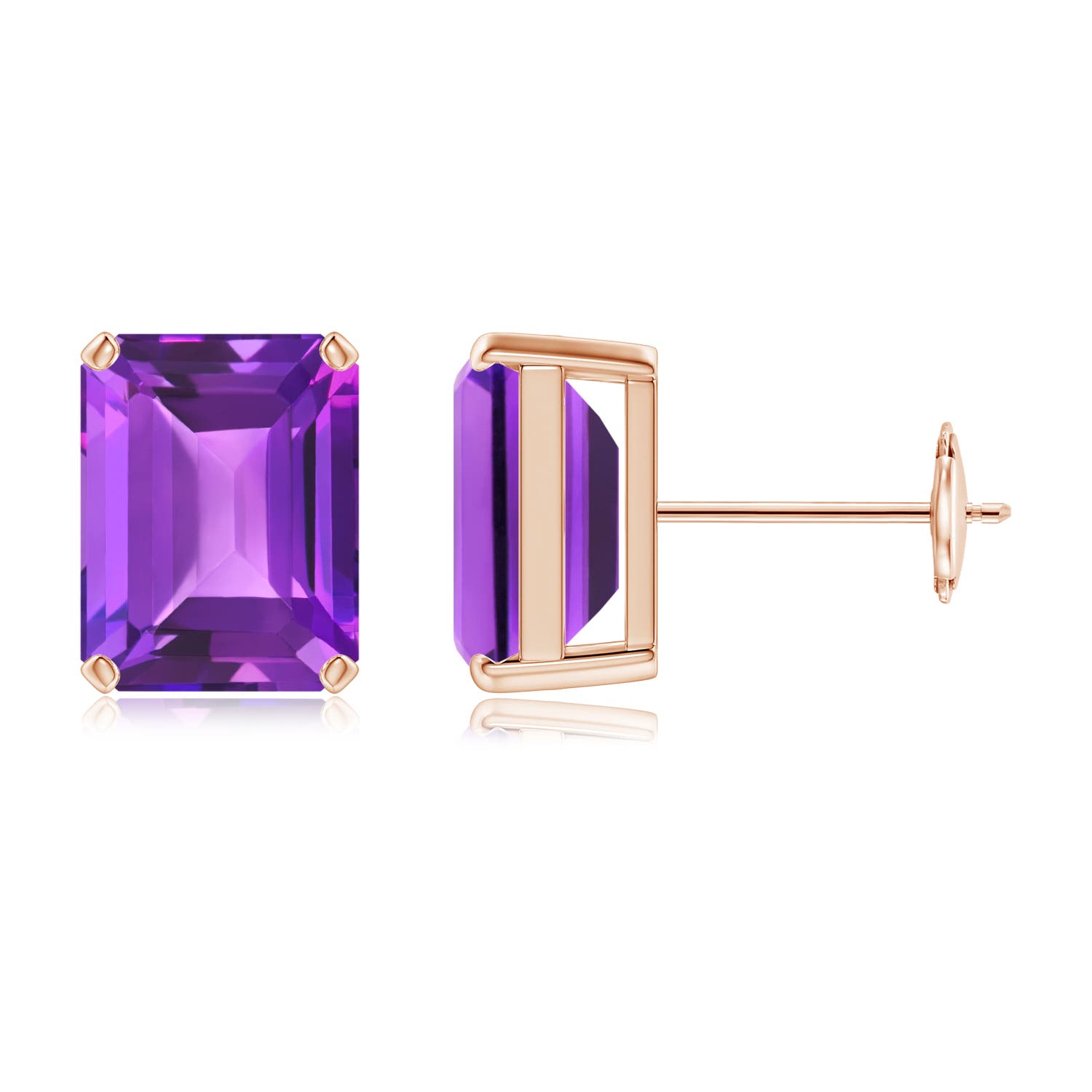 AAA - Amethyst / 4.4 CT / 14 KT Rose Gold