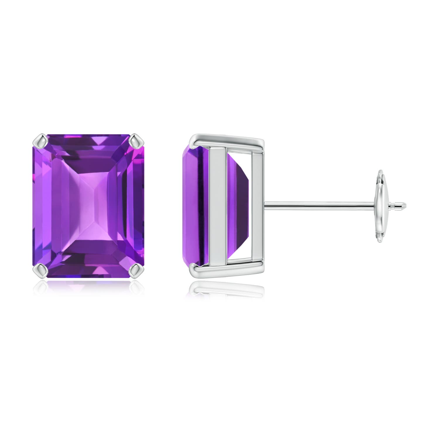 AAA - Amethyst / 4.4 CT / 14 KT White Gold