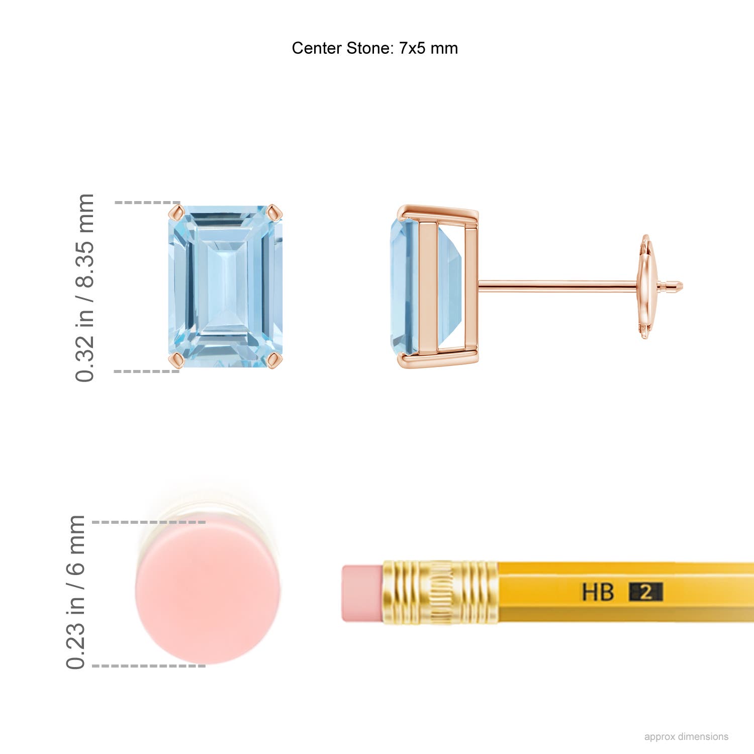 AA - Aquamarine / 1.6 CT / 14 KT Rose Gold