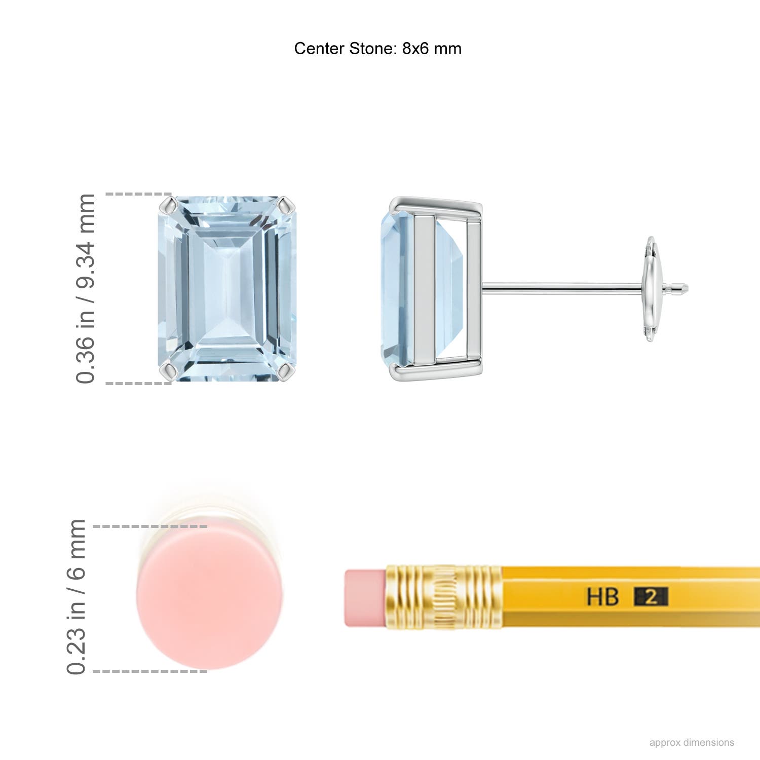 A - Aquamarine / 2.7 CT / 14 KT White Gold