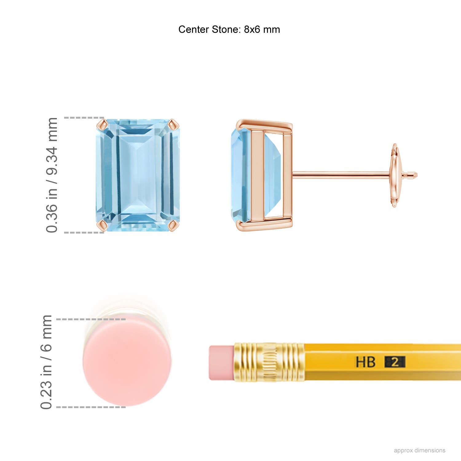 AAA - Aquamarine / 2.7 CT / 14 KT Rose Gold