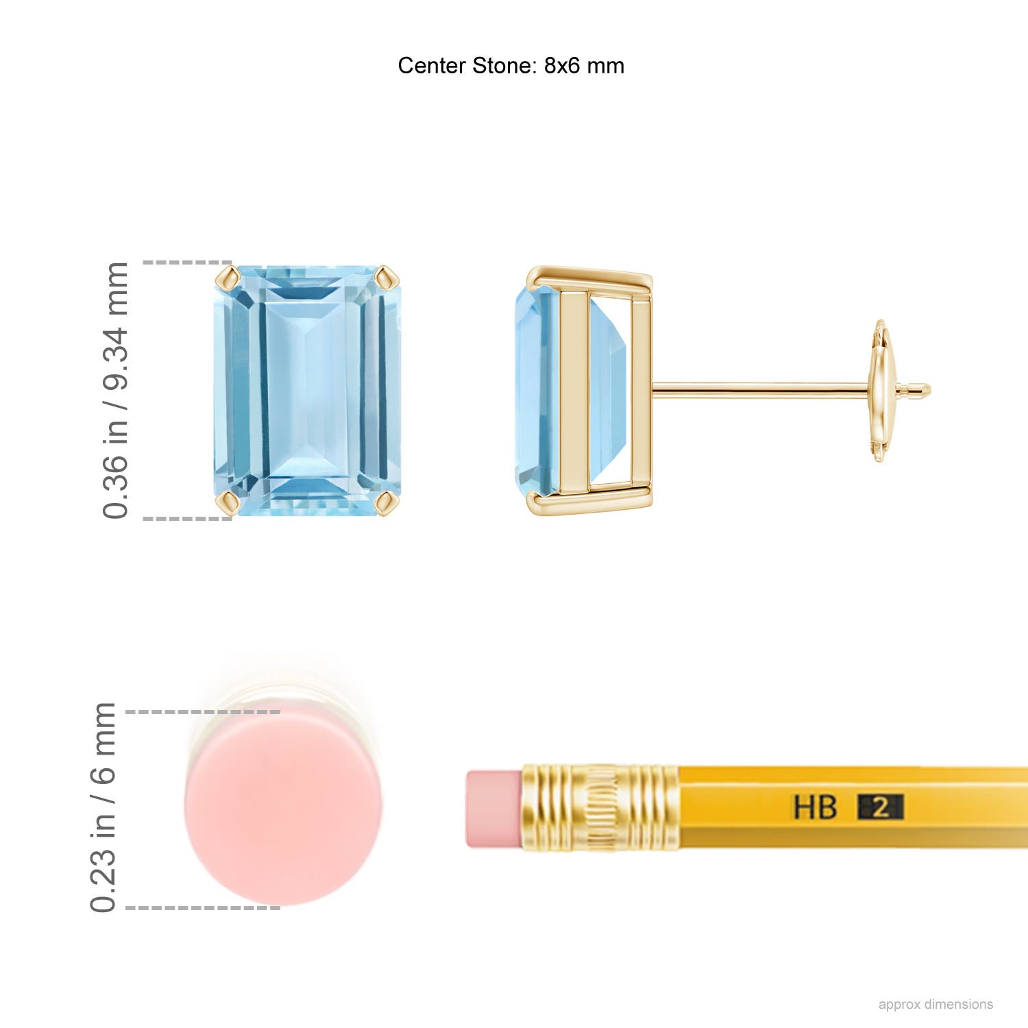 AAA - Aquamarine / 2.7 CT / 14 KT Yellow Gold