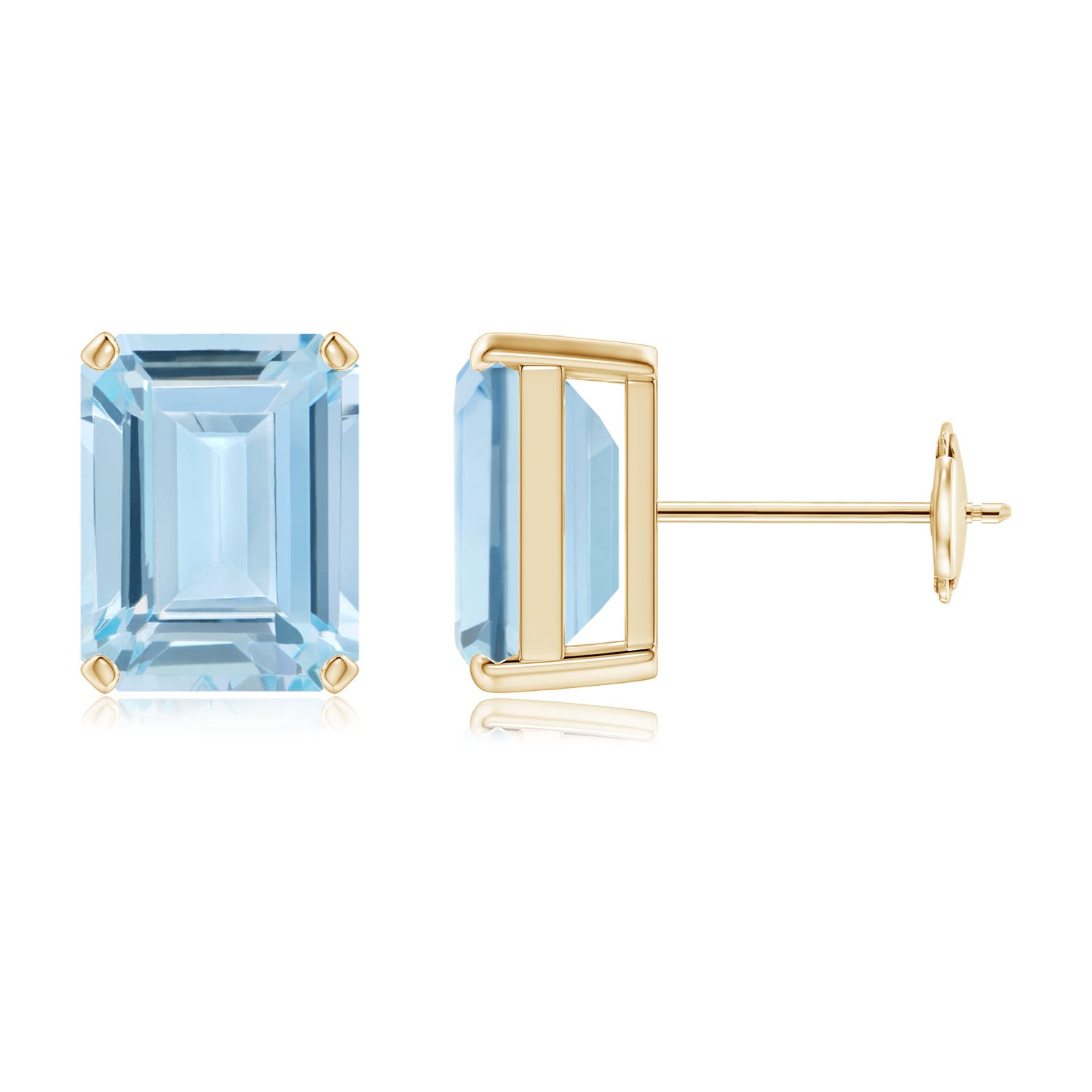 AA - Aquamarine / 4 CT / 14 KT Yellow Gold