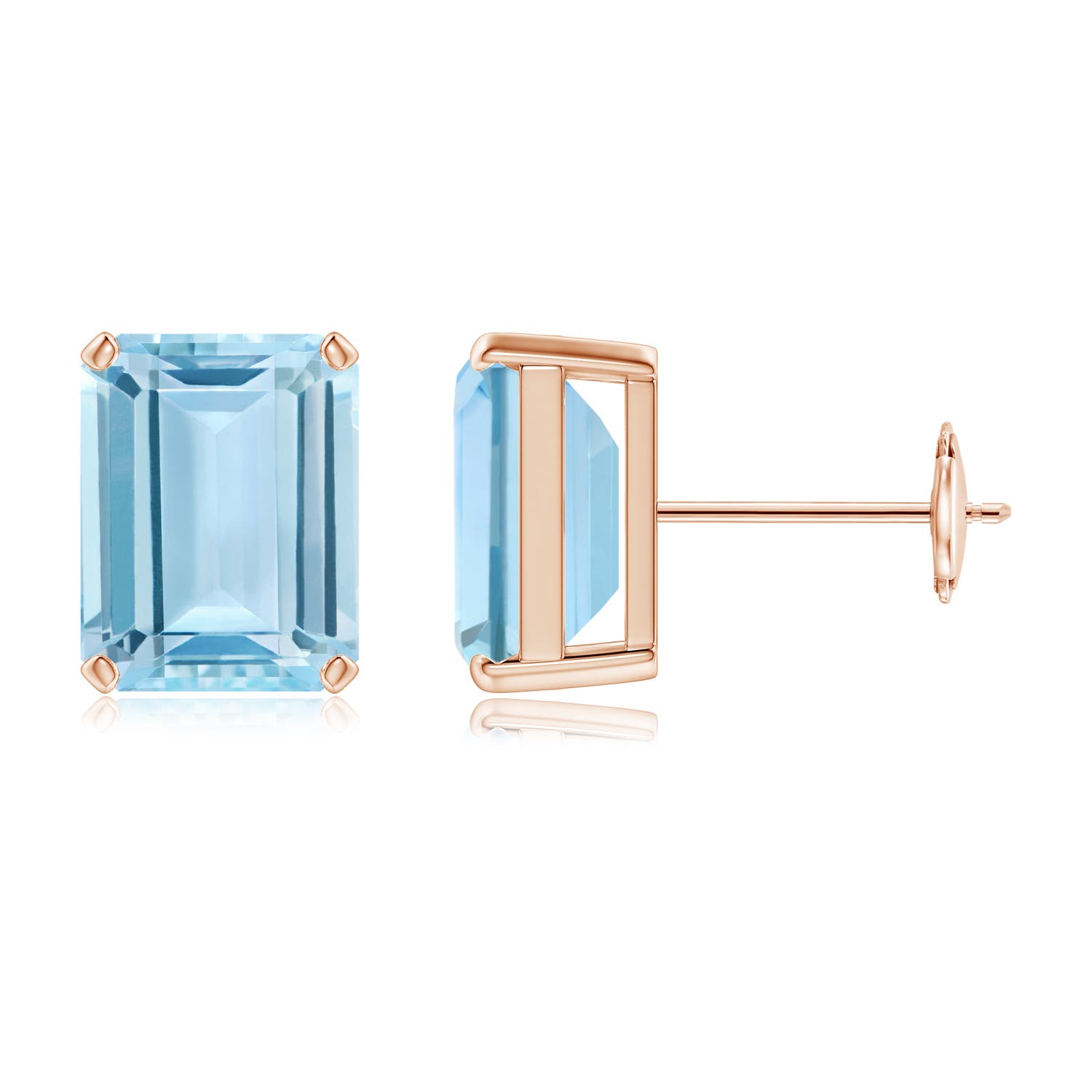 AAA - Aquamarine / 4 CT / 14 KT Rose Gold