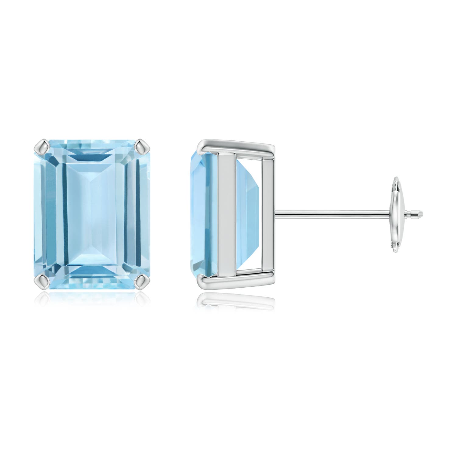 AAA - Aquamarine / 4 CT / 14 KT White Gold