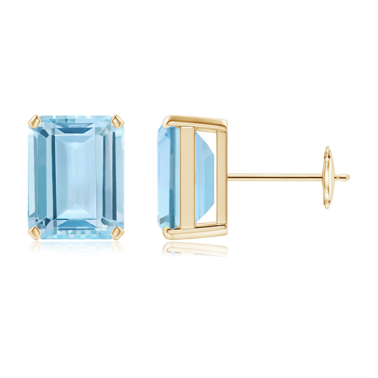 AAA - Aquamarine / 4 CT / 14 KT Yellow Gold