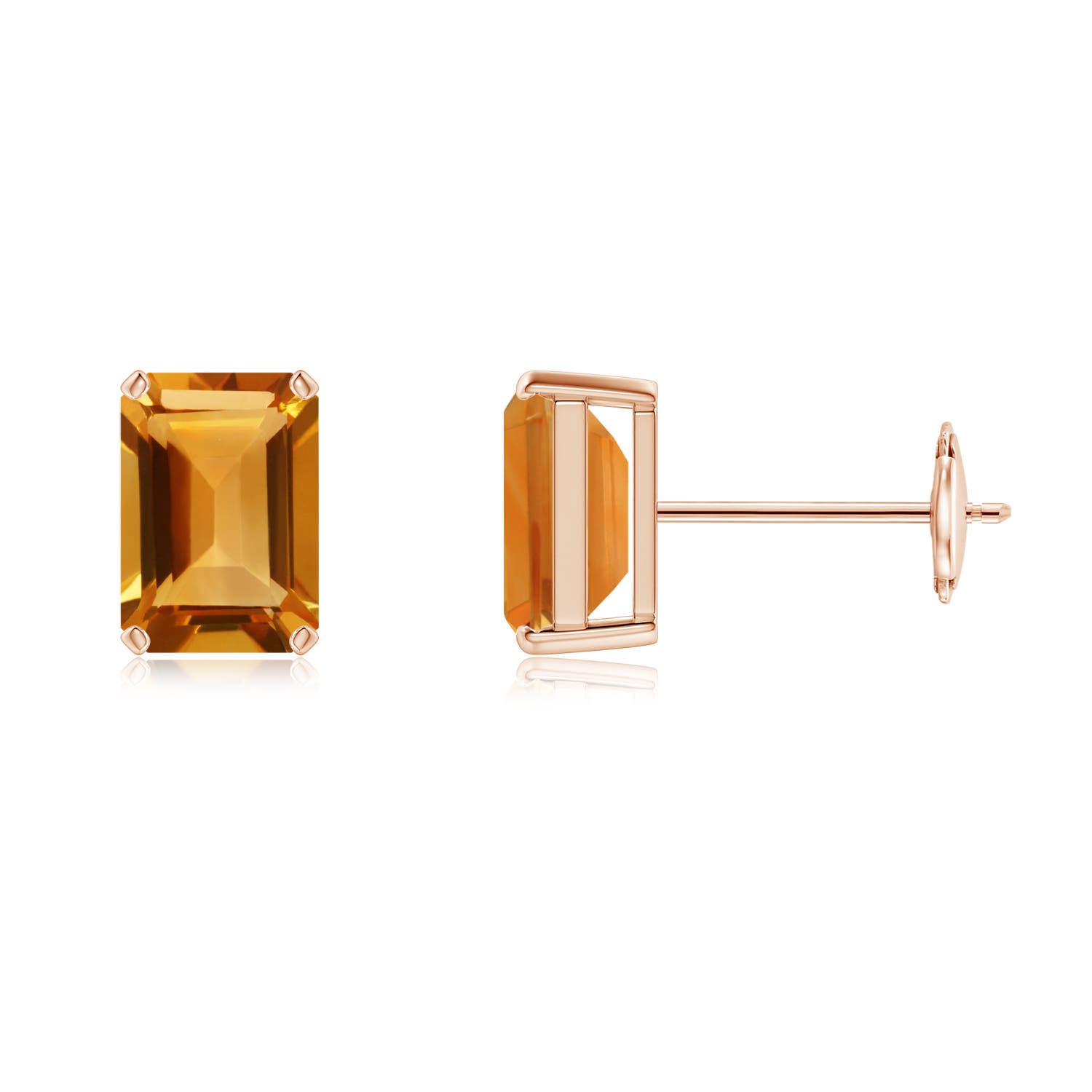 AA - Citrine / 2.1 CT / 14 KT Rose Gold