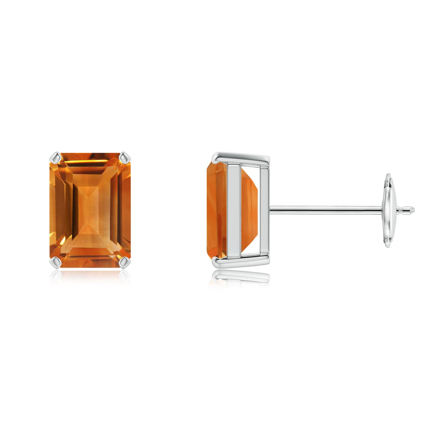 AAA - Citrine / 2.1 CT / 14 KT White Gold